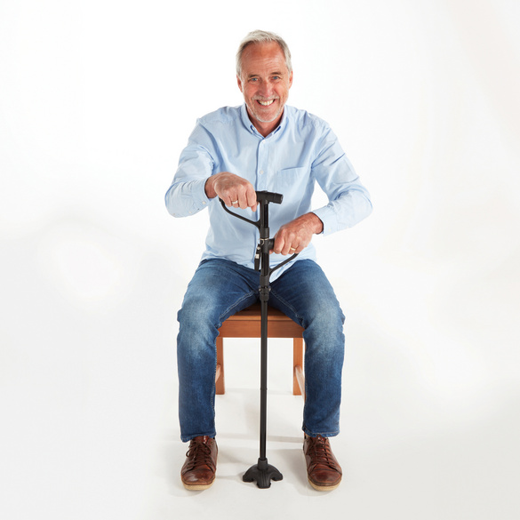 Gehstock mit Aufsteh-Hilfe