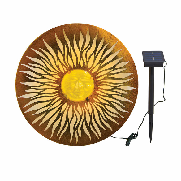 Wanddeko Solar Sonnen-Scheibe mit 3D-Effekt