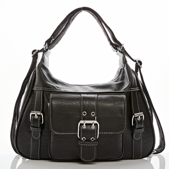 Umhängetasche "Tara" 2-in-1 Rucksack schwarz