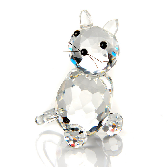 Deko Glasfigur Katze