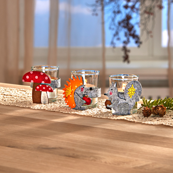 Teelichthalter "Herbstboten" 3er-Set  Eldo
