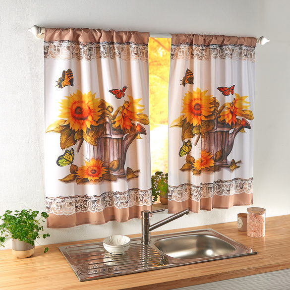 Gardinen "Sonnenblumen" 2er-Set Eldo