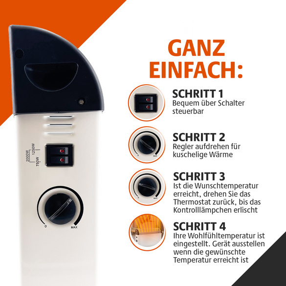 Tragbare Konvektor-Heizung Bergström