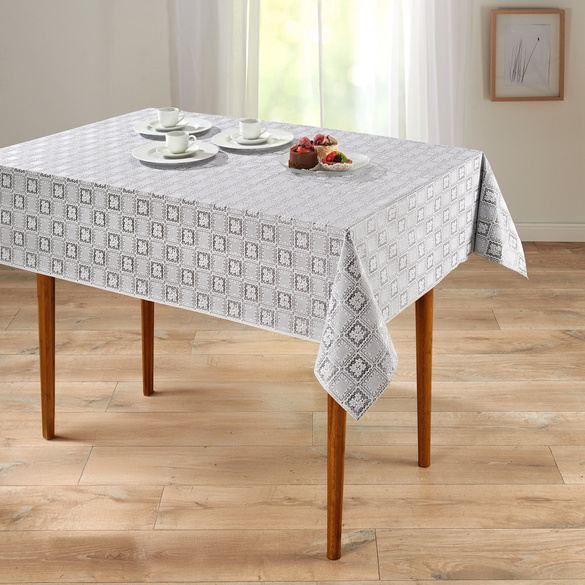 Tischdecke "Spitze" abwaschbar 175 x 135 cm Eldo