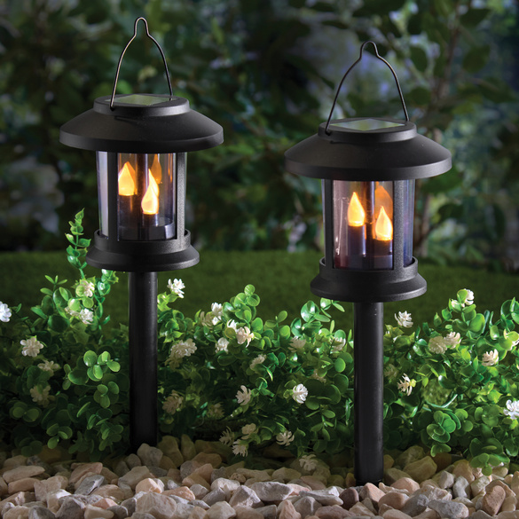 Solar-Laternen 3-in-1 mit Steckstab 2er-Set Gainsborough