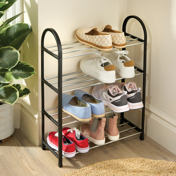 Schuhregal mit 4 Etagen für 8 Paar Schuhe Clarsen