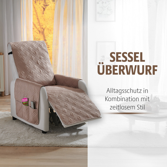 Sesselüberwurf beige Eldo
