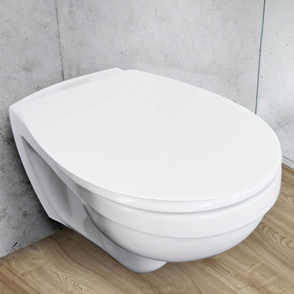 WENKO Toilettensitz Mod. Tavola, WC-Sitz mit Absenkautomatik und Schnellbefestigung