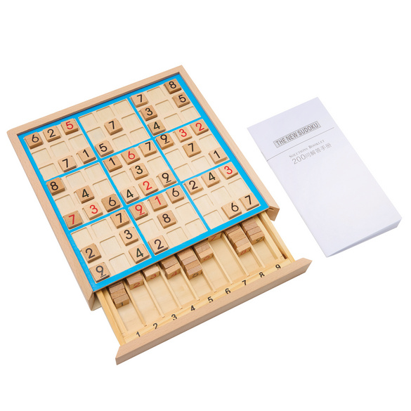 Sudoku-Spiel aus Holz