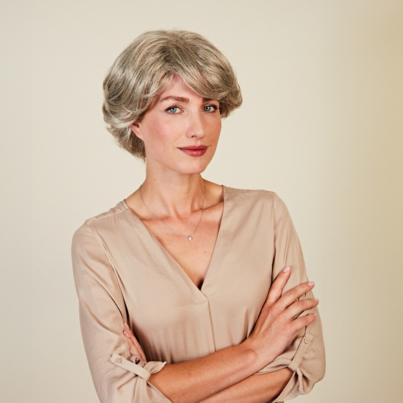 Naturell Perücke "Lisa" grau