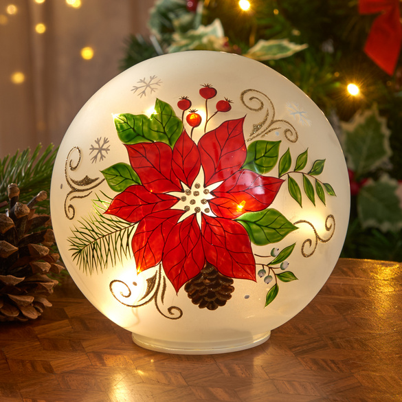 LED-Glaskugel "Weihnachtsstern"