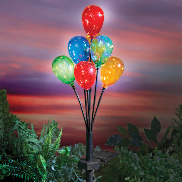 Solarballonbaum mit 7 kleinen Ballons