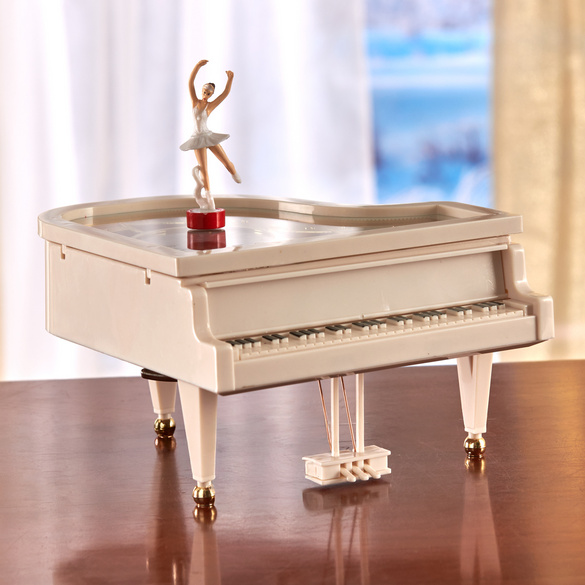 Spieluhr "Piano" mit tanzender Ballerina Eldo