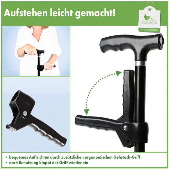 Gehstock-Zusatzgriff