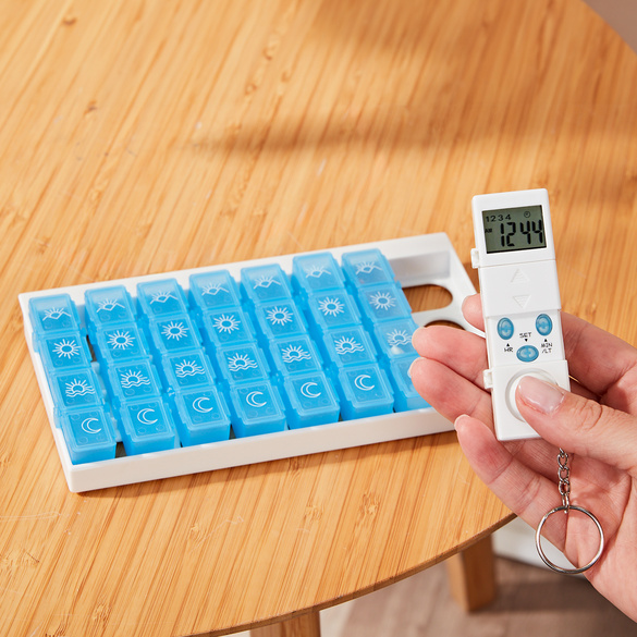 Medikamente-Planer mit Alarm