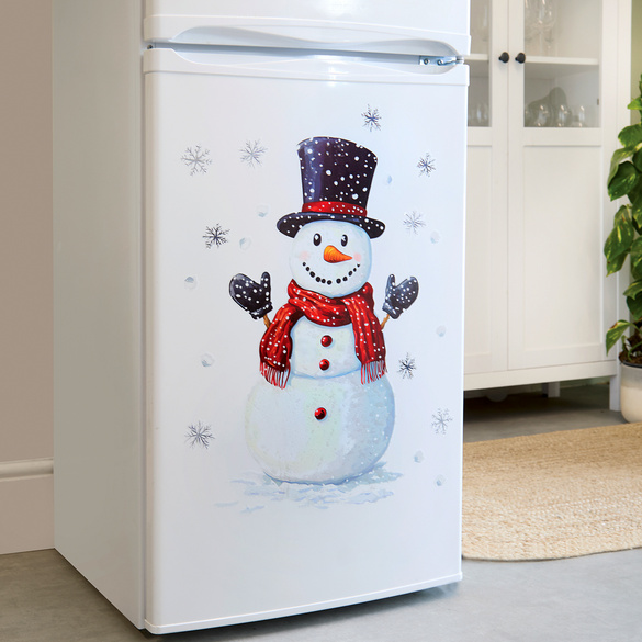 Kühlschrankaufkleber Schneemann