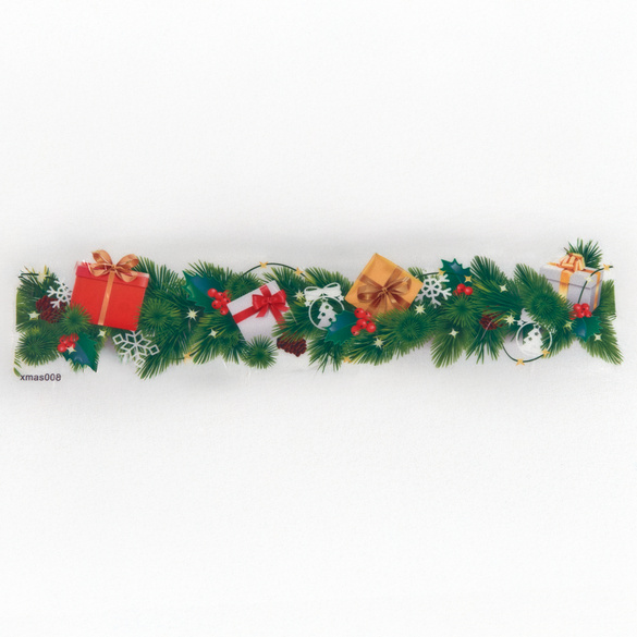 Fensterbild Weihnachtsgirlande
