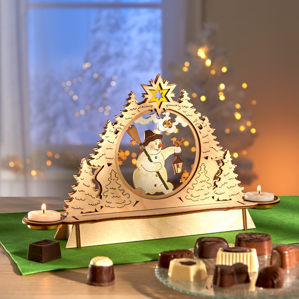 Schwibbogen mit Pralinen