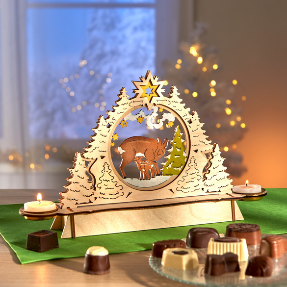 Schwibbogen mit Pralinen