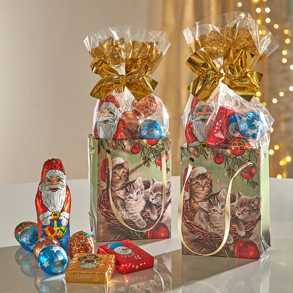 Präsenttüten Weihnachts-Kätzchen