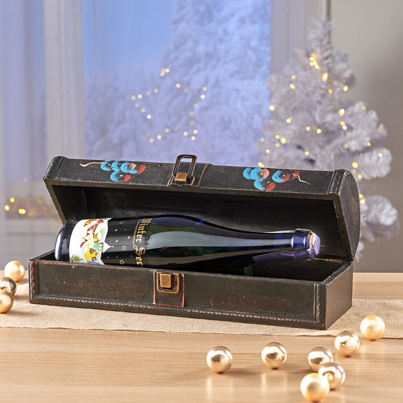 Winter-Secco in Holzbox