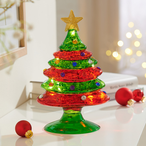 LED-Weihnachtsbaum aus Glas
