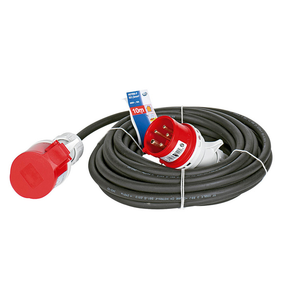 CEE-Verlängerungskabel 5-polig 10 m 16 A IP44 schwarz REV RITTER