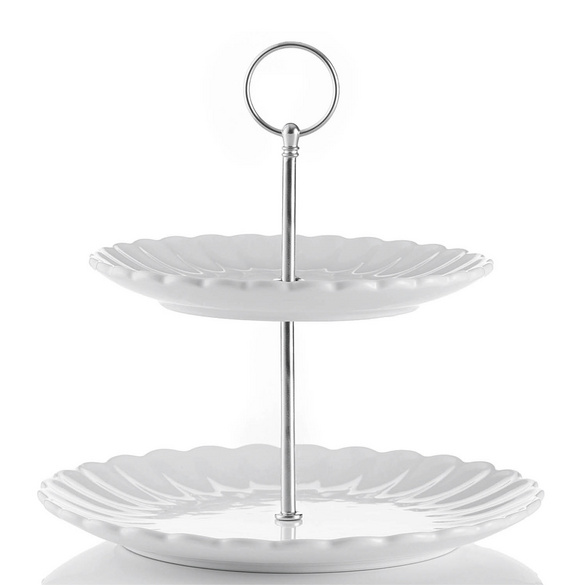 Etagere „Luxe“ 2-stufig weiß Price & Kensington