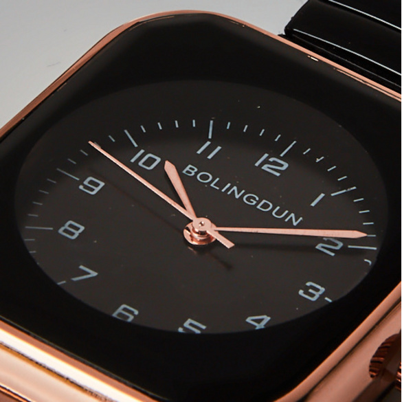 Stretch-Armbanduhr dunkelblau