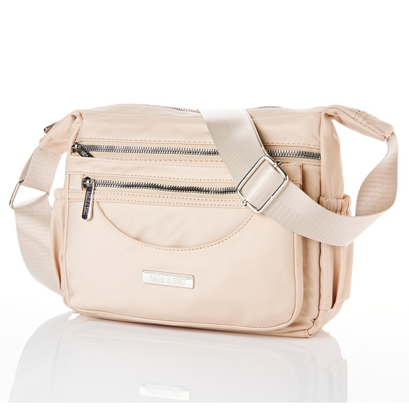 Schultertasche "Lily" beige