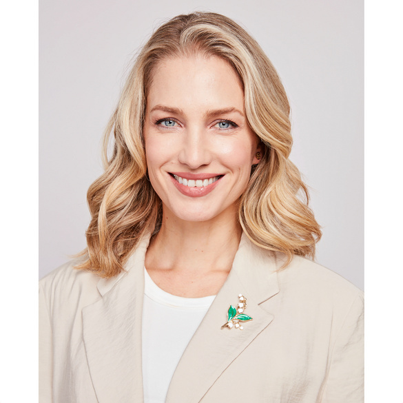 Brosche "Maiglöckchen"