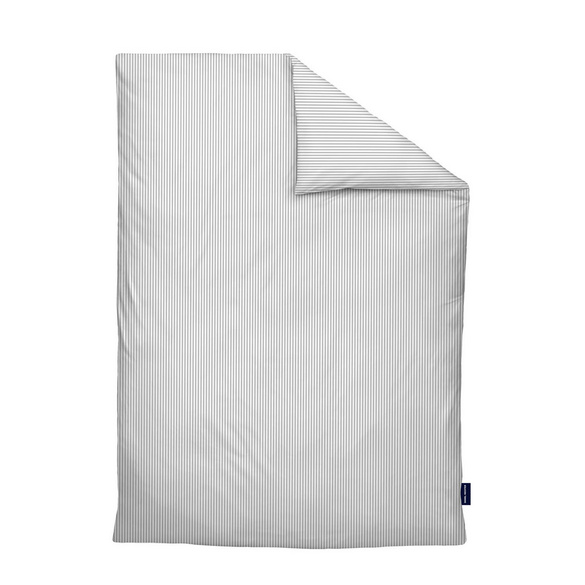 Daniel Hechter Satin Bettwäsche silber/grau, 1x 155x220 cm + 1x 80x80 cm