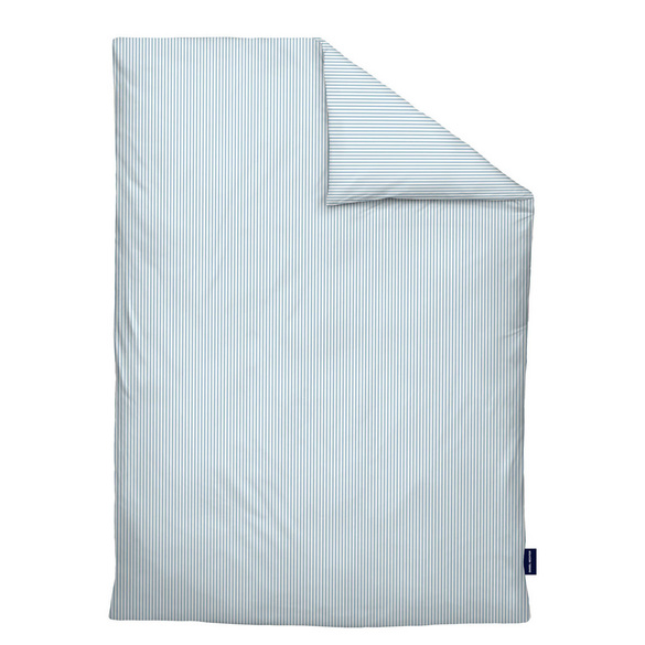 Daniel Hechter Satin Bettwäsche taubenblau, 1x 155x220 cm + 1x 80x80 cm