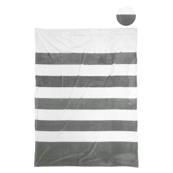 Daniel Hechter Wohndecke silber/grau-gestreift, 1x 150x200 cm