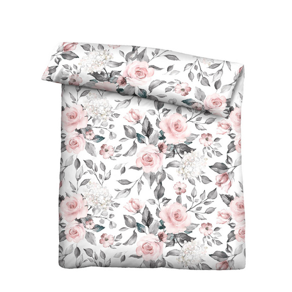 Castell Nicki Bettwäsche Rosen rose, 1x 155x220 cm + 1x 80x80 cm