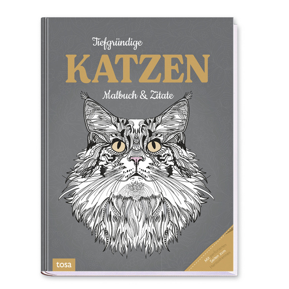 Malbuch "tiefgründige Katzen"