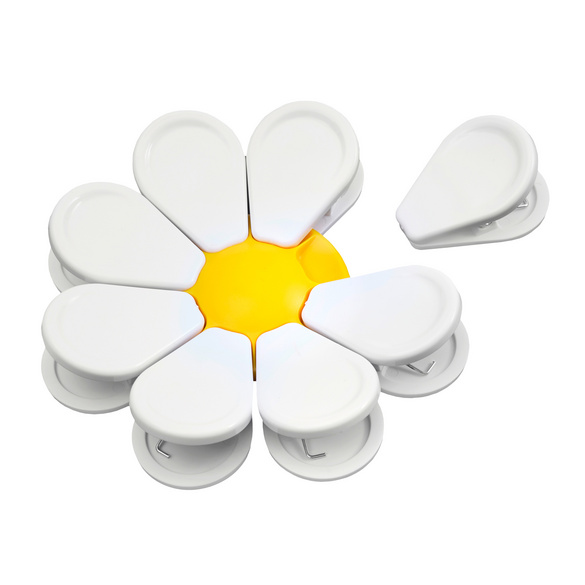 8er Set Tütenclips Sonnenblumendesign