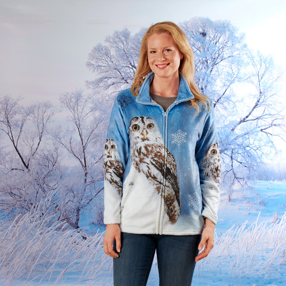 Fleece-Jacke "Schneeeule"