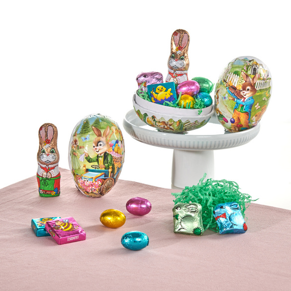 Geschenk-Ostereier mit Füllung 2er-Set