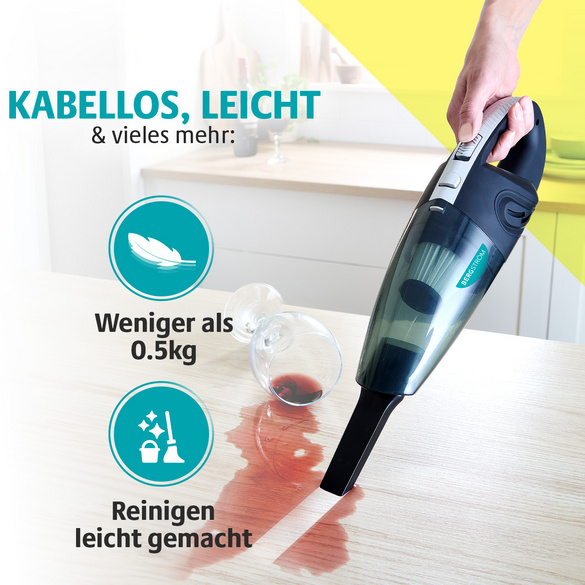 Kabelloser 2-in-1 Handstaubsauger – Nass & Trocken Bergström