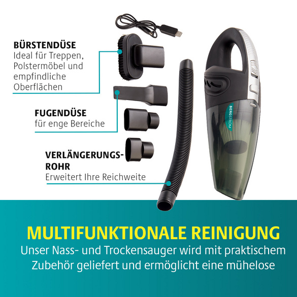 Kabelloser 2-in-1 Handstaubsauger – Nass & Trocken Bergström