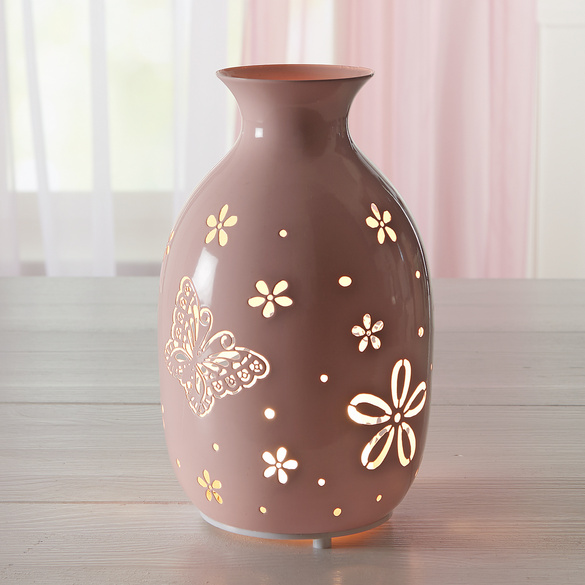 LED-Metallvase "Schmetterling"