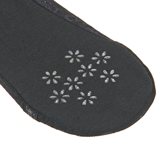 Spitzensöckchen schwarz + weiß + beige 3 Paar