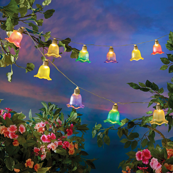 Solar-Licherkette Floral