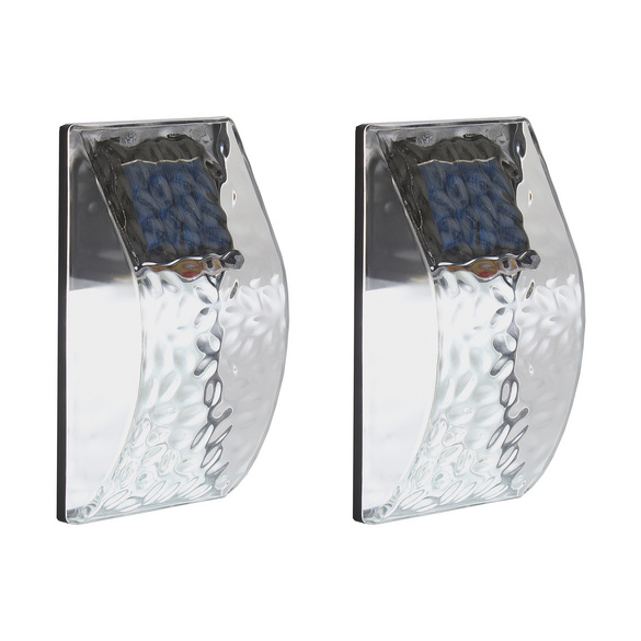 2er Set Solar-Wandlampen