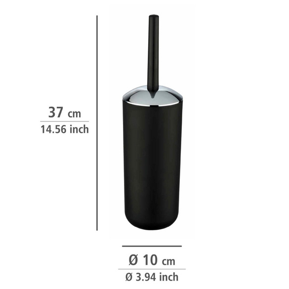 WENKO Bad-Accessoire-Set "Brasil" Schwarz 4-tlg.