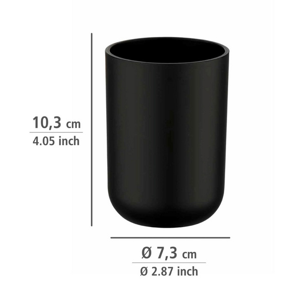 WENKO Bad-Accessoire-Set "Brasil" Schwarz 4-tlg.