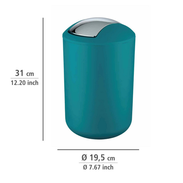 WENKO Bad-Accessoire Set "Brasil" Petrol, 4-tlg. bruchsicher