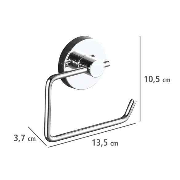 Vacuum-Loc® Toilettenpapierhalter „Milazzo“ mit 2 Haken, 3-tlg. WENKO