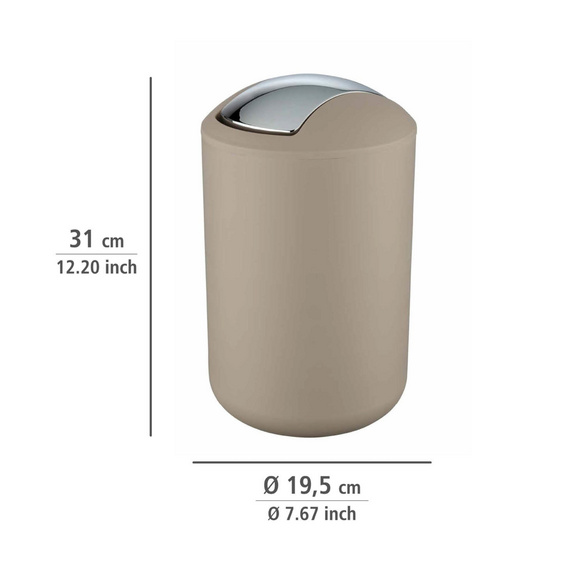 WENKO Bad-Accessoire Set "Brasil" Taupe, 4-tlg.bruchsicher